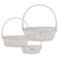 Набор корзин из ивы "Овальные", 3 шт, D 40 см