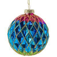 Елочная игрушка "Шар" (стекло), D8см