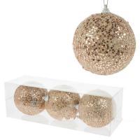 Набор елочных игрушек "Шар" (пена), D8см, 3шт.