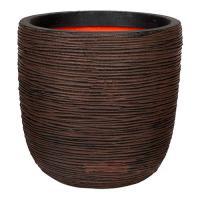 Кашпо Capi Urban Smooth NL Planter Ball Dark Brown, D35хН34см