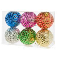 Набор елочных украшений "Шар" (пластик), D6см, 6шт.