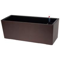 Кашпо PLANTA VITA "Balcony Matt espresso" с автополивом (пластик), 50х19хH19 см