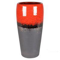 Кашпо Amora Duo Black Red, D18хH35см
