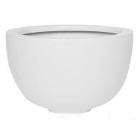 Кашпо Fiberstone Matt white peter M, D30xH18см