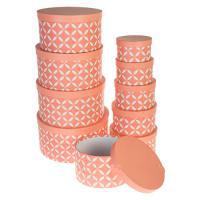 Набор коробок шляпных "Принт", D35xH17,3 см, D15,3xH8,7 см (10шт)