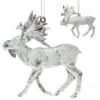 Елочная игрушка "Лось" (пластик), 10,5х11см, 11х11см, в асс.