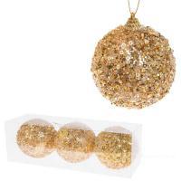 Набор елочных игрушек "Шар" (пена), D8см, 3шт.