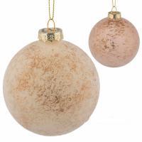 Елочная игрушка "Шар" (стекло), D8см, в асс.