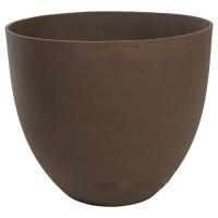 Кашпо файберстоун Nobilis Marco "Brown Round", D39хH33 см