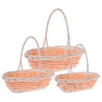 Набор корзин плетеных (ива), 48х36xH15/41см, 40х30хН12/35см, 35х24xH11/30см, 3шт.