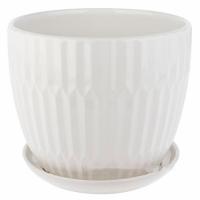 Горшок с поддоном (керамика), D18xH21,5 см