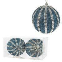 Набор елочных игрушек "Шар" (пена), D10см, 2шт.