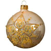 Елочное украшение "Шар Звезда", D8 см