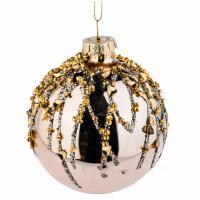 Елочная игрушка "Шар" (стекло), D8 см