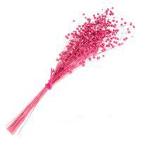 Букет из сухих колосовых культур "Лён", H40 см