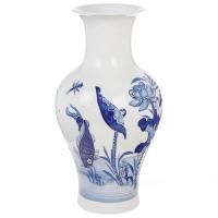 Ваза "Шинуазри Blue" (керамика), D18xH33,5 см