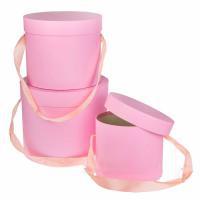 Набор коробок шляпных, D22,3хH19,5 см, D20хH17 см, D18,2хH14 см (3 шт)