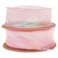 Лента декоративная на проволоке "Shine" (органза), 40 ммх10 ярд