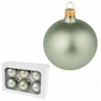 Набор елочных игрушек "Шар" ( стекло),D7см, 6 шт.
