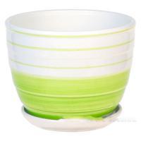 Горшок с поддоном (керамика), D17xH14 см