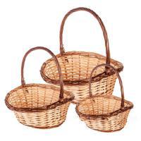 Набор корзин плетеных (ива), 42х36хН14/39см, 36х30хН12/34см, 31х25хН11/30см, 3 шт.