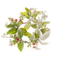 Венок для свечи искусственный (пластик), D10 см