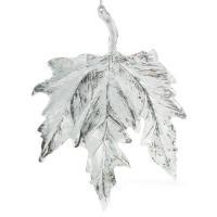 Елочная игрушка "Лист" (пластик), 14х19,5см