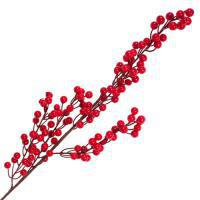 Ветка ягодная искусственная (пластик), 85см