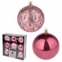 Набор елочных игрушек "Шар" (пластик), D6 см, (9 шт)