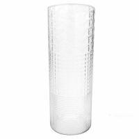 Ваза-цилиндр текстурная "ЭМИЛИЯ-4" (стекло), D20xH56 см