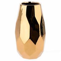 Ваза "Золотые грани" (керамика), D12xH20,5 см