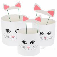 Набор коробок шляпных без крышки "Принт", D19xH19 см, D17xH17 см, D15xH14,5 см (3шт)