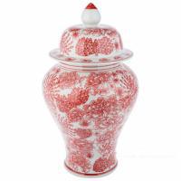 Ваза "Шинуазри Red"(керамика), D21xH34,5 см