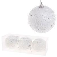 Набор елочных игрушек "Шар" (пена), D8см, 3шт.