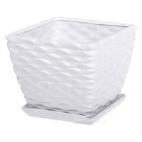 Горшок с поддоном (керамика), D15xH13 см