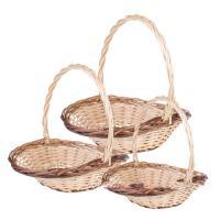 Набор корзин плетеных (ива), 46х360хН8/37см, 40х30хН7/33см, 35х27хН6/29см, (3шт)