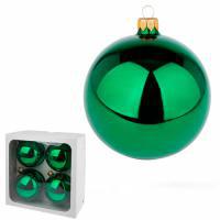 Набор елочных игрушек "Шар" ( стекло),D10см, 4 шт.