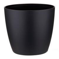 Кашпо Brussels® Round Living Black, D22,3хH20,5см