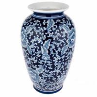 Ваза "Шинуазри Blue" (керамика), D19xH34 см