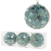 Набор елочных игрушек "Шар" (пена), D8см, 3шт.