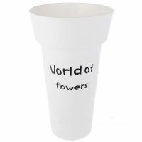 Ваза "World of flowers" (пластик), D25xH43см
