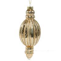 Елочная игрушка (стекло), D7хН17см