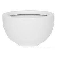 Кашпо Fiberstone Matt white peter S, D20xH12см