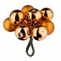 Набор елочных украшений "Шар ассорти на проволоке", 2 см, 12 шт