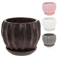 Кашпо (керамика), D15,5xH12,7 см, в асс.