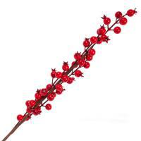 Ветка ягодная искусственная (пластик), 60см