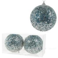 Набор елочных игрушек "Шар" (пена), D10см, 2шт.
