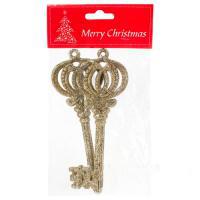 Набор елочных игрушек "Ключ" (пластик), 16см, 2шт.