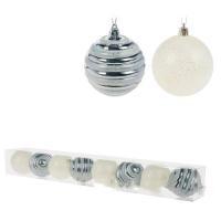 Набор елочных украшений "Шар" (пластик), D7см, 8шт.