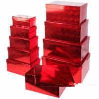 Набор коробок подарочных "Новогодняя" (картон), 16,5x28,2xH36,4 см, 7,7x10,2xH17,7 см (10шт)